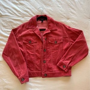 Pink Corduroy Jacket, Forever 21, Women’s Size S